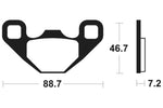 Tecnium MX/ATV Sinterned Metal Breai Pachots - MO406 1022905