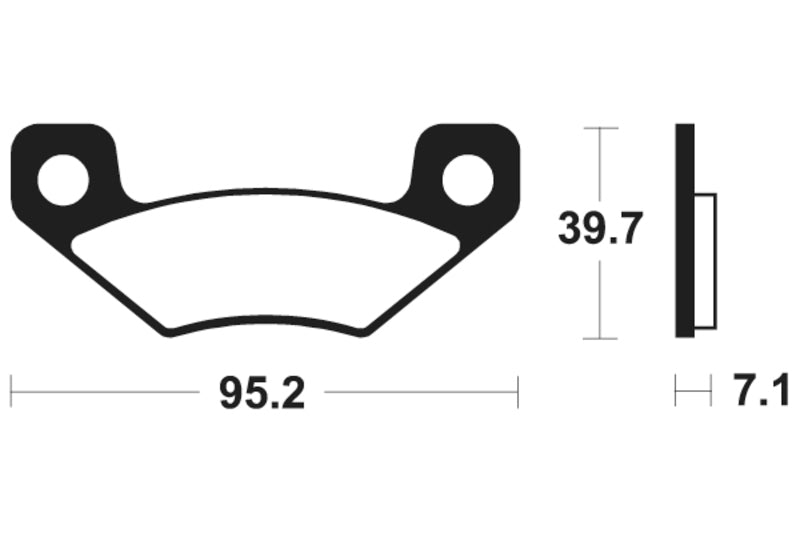 Tecnium MX/ATV Sinterned Metal Breai Pachots - MO408 1022907