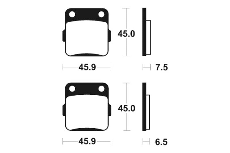 Tecnium MX/ATV Sinterned Metal Breai Pachots - MO62 1022916