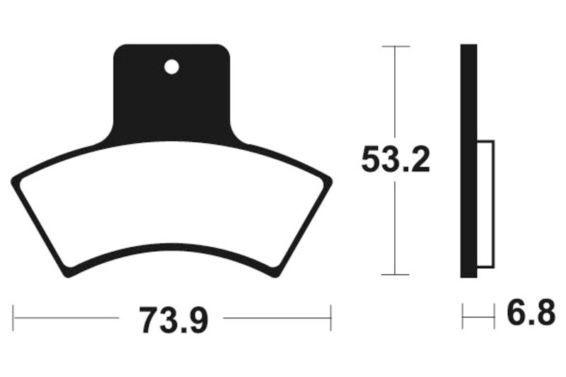 Tecnium MX/ATV Sintered Metal Brake Pads - MOA255 1022930