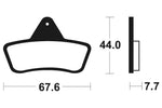 Tecnium MX/ATV Sintered Metal Brake Pads - MOA258 1022933