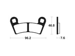 Tecnium MX/ATV Sinterned Metal Breai Pachots - MOA398 1022939