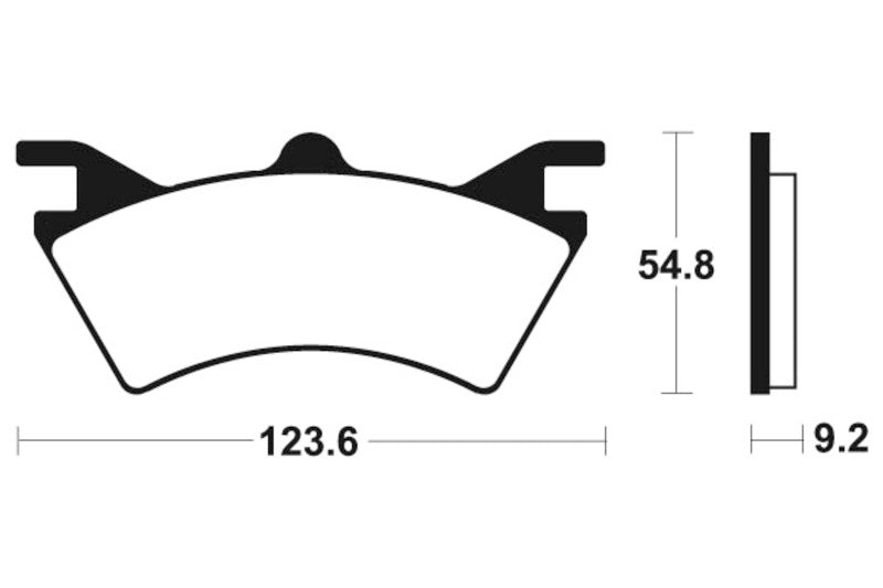 Tecnium Racing MX/ATV PATILAS DE FREIO METAL SINTERD - MOR257 1022967