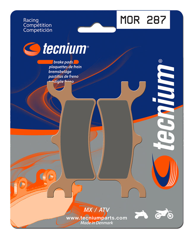 Tecnium Racing MX/ATV Sintered Metal Brake Pads - Mor287 1022974