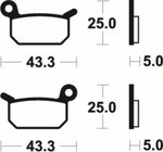 Tecnium Racing MX/ATV PATILAS DE FREIO METAL SINTERD - MOR294 1022977