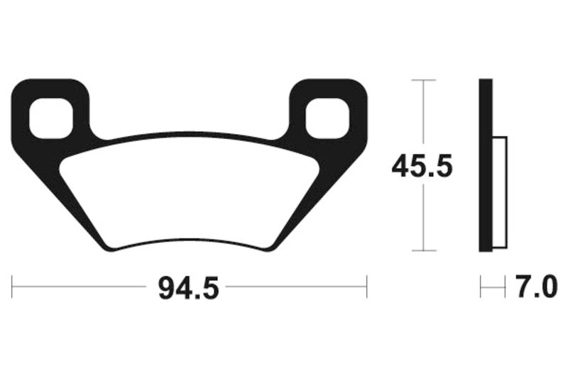 Tecnium Racing MX/ATV PADS DE FREIO METAL SINTERD - MOR322 1022987