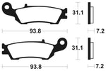 Tecnium Racing MX/ATV Sinterned Metal Breai Pachots - MOR340 1022990