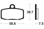 Tecnium Racing MX/ATV Sinterned Metal Breai Pachots - MOR385 1023002