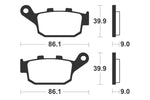 Tecnium Street Performance Sinterned Metal Brake Pachots - MR 381 1023032