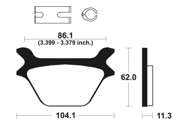 Tecnium Street Performance Sinterned Metal Brake Pachots - MR169 1023046