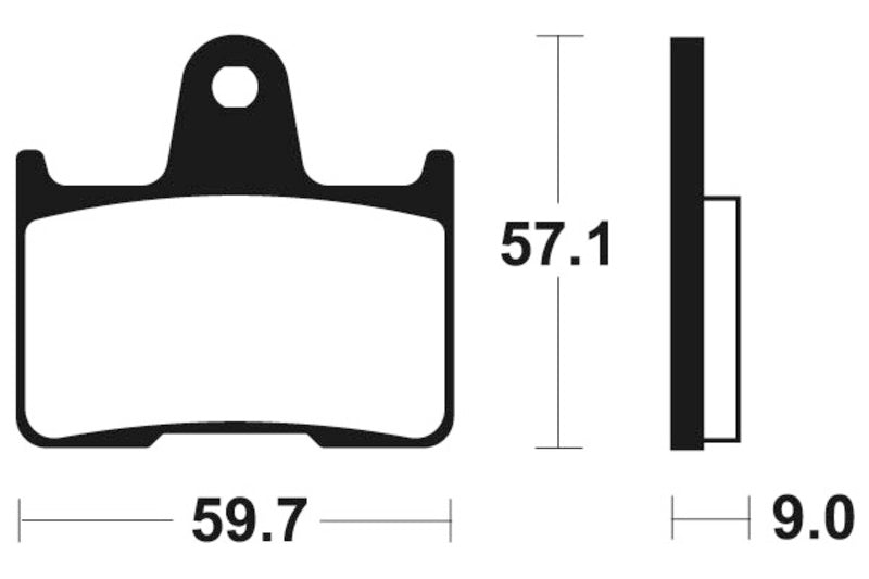 Tecnium Street Performance Sinterned Metal Brake Pachots - MR265 1023066