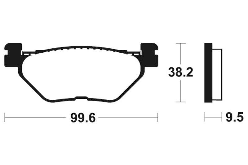 Tecnium Street Performance Sinterned Metal Brake Pachots - MR269 1023069