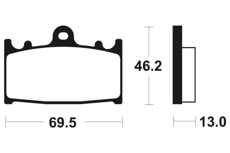 Tecnium Street Performance Sinterned Metal Brake Pachots - MR289 1023071