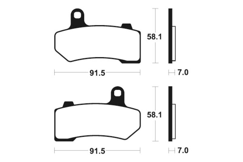 Tecnium Street Performance Sinterned Metal Brake Pachots - MR330 1023077