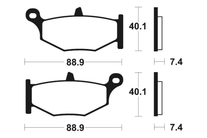 Tecnium Street Performance Sinterned Metal Brake Pachots - MR333 1023078