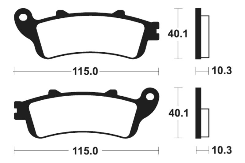 Tecnium Street Performance Sinterned Metal Brake Pachots - MR380 1023084