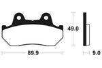 Tecnium Street Performance Sinterned Metal Brake Pachots - MR72 1023099