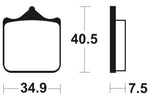 Tecnium Professional Racing Sinterned Metal Brake Pachots - MSR262 1023159