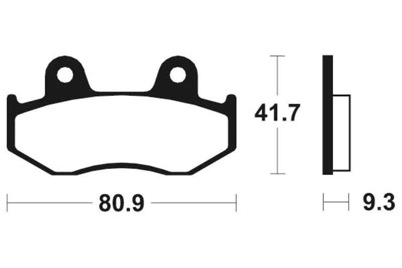 Tecnium Maxi Scooter Sinterned Metal Brake Pachots - MSS209 1023187