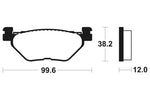 Tecnium Maxi Scooter Sinterned Metal Brake Pachots - MSS268 1023201