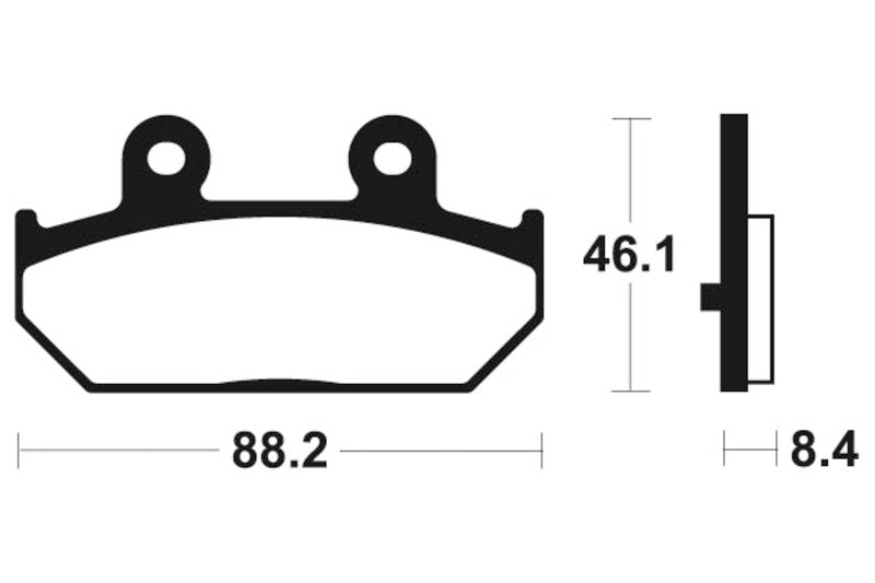 Tecnium Maxi Scooter Sinterned Metal Brake Pachots - MSS304 1023208