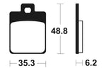 Tecnium Maxi Scooter Sinterned Metal Brake Pachots - MSS368 1023220