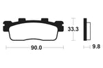 Tecnium Maxi Scooter Sinterned Metal Brake Pachots - MSS371 1023221