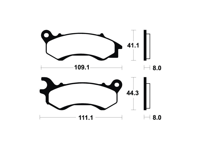 Tecnium Maxi Scooter Sinterned Metal Breai Pachots - MSS373 1023222