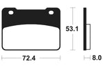 Tecnium Maxi Scooter Sinterned Metal Brake Pachots - MSS393 1023225