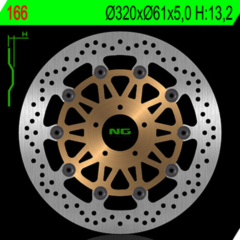 NG Brake Disc Rodada 166