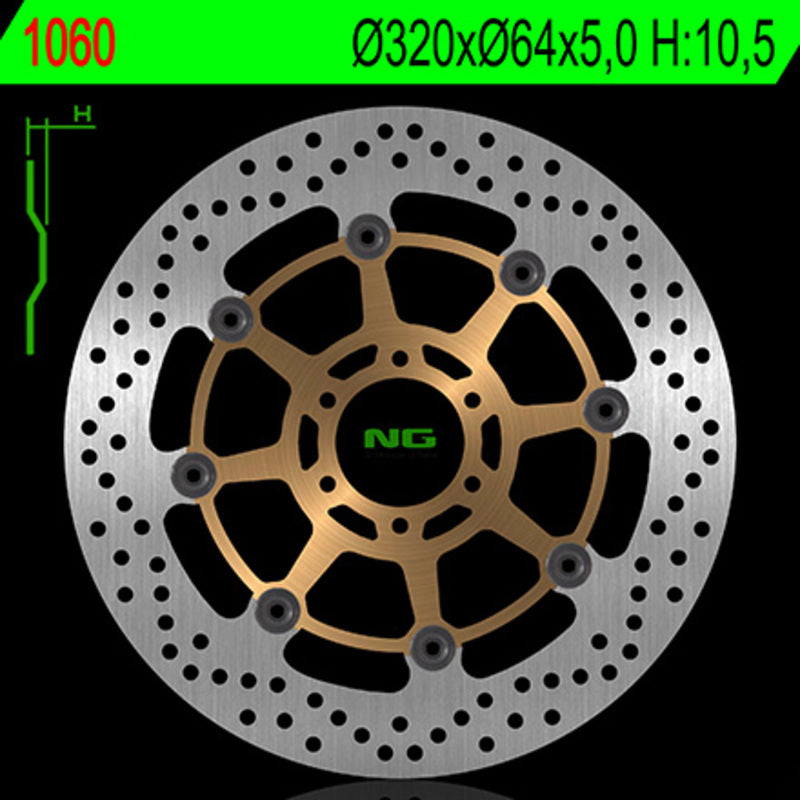 Ng Disco de freio Rodada 1060