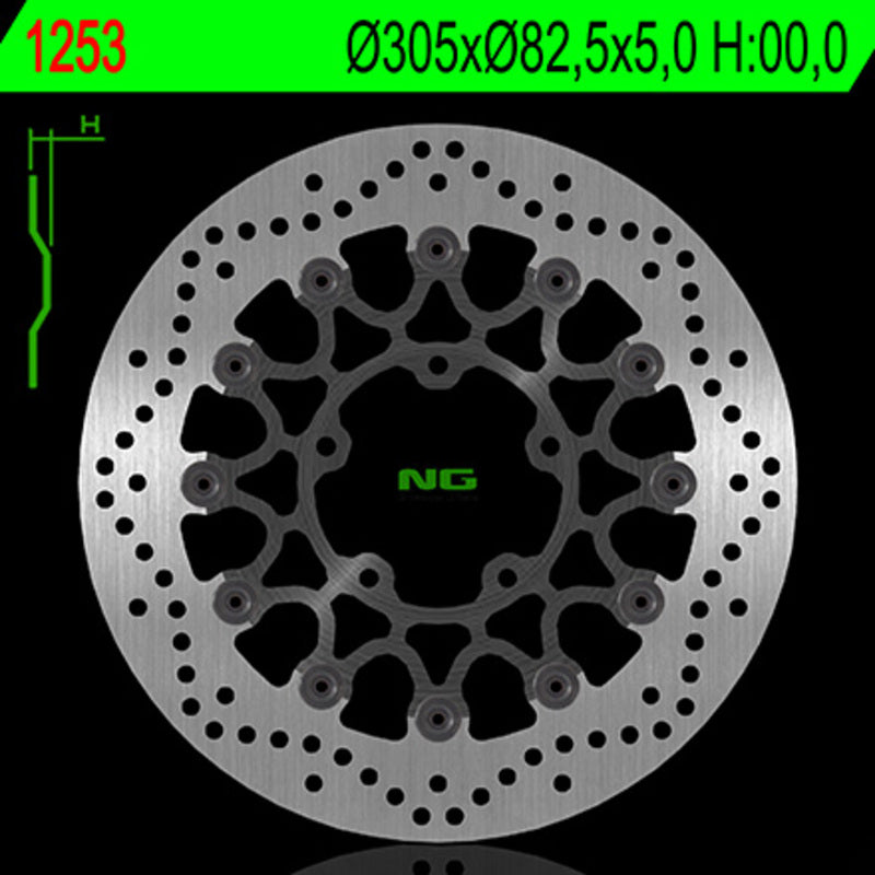 Ng Disco de freio Rodada 1253