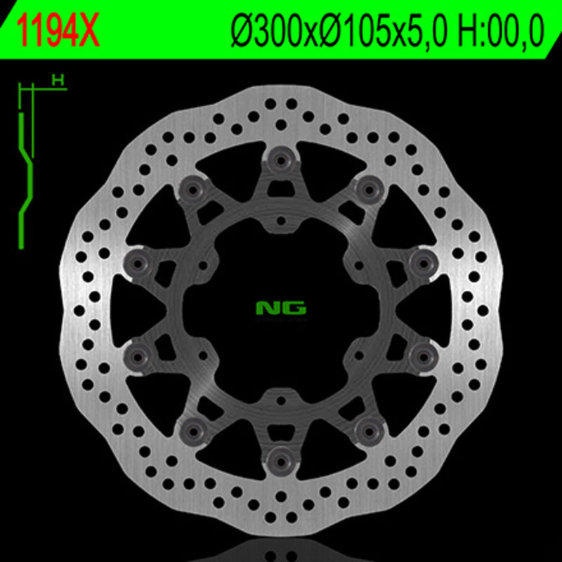 NG BRAKE DISC WAVE 1194X