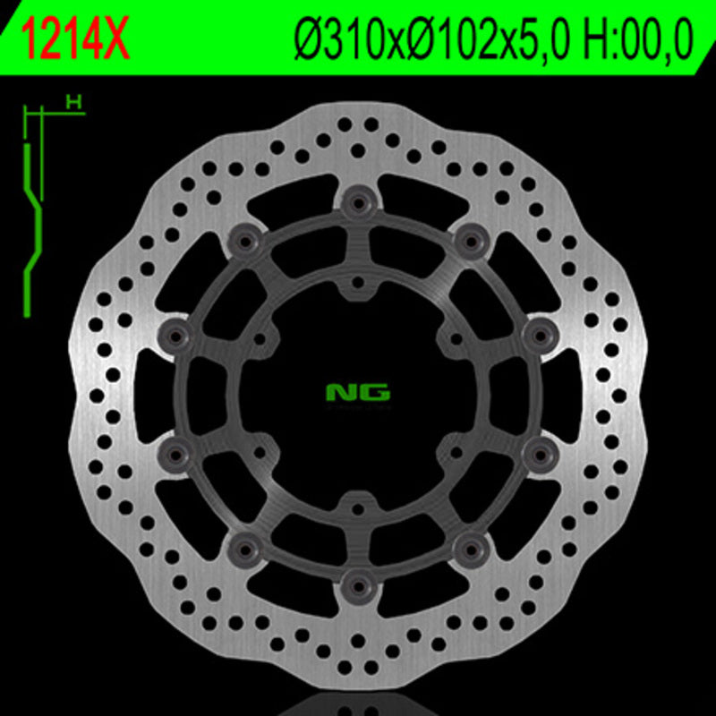 Onda de disco de freio ng 1214x