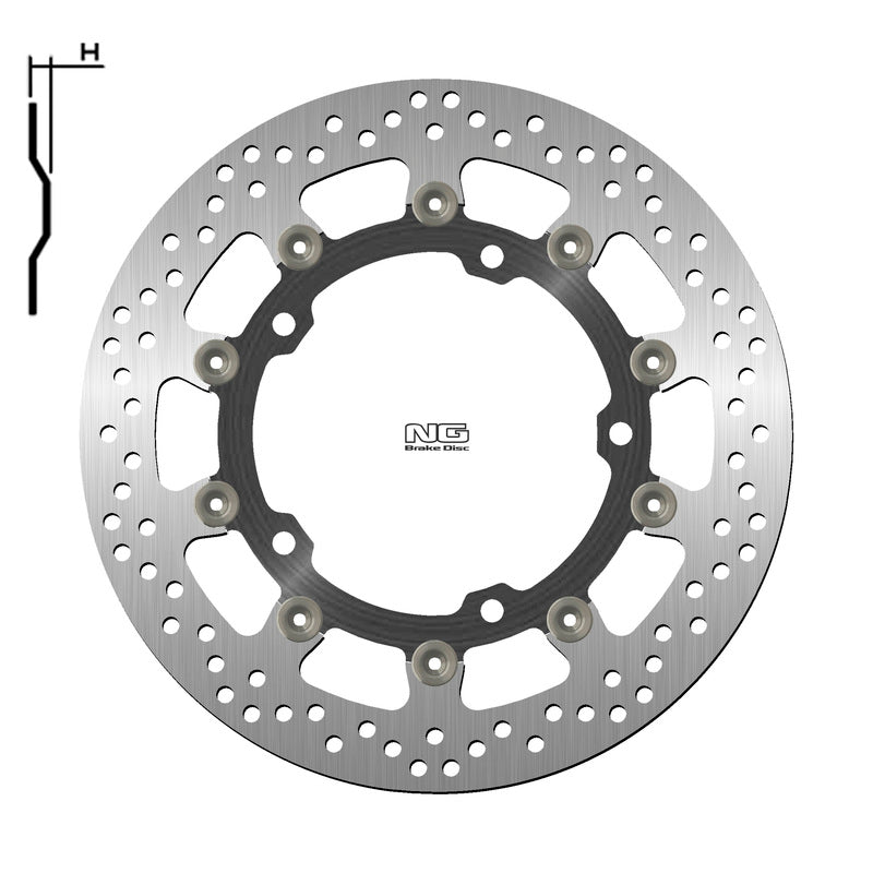 Ng Disco de freio Rodada 1708g