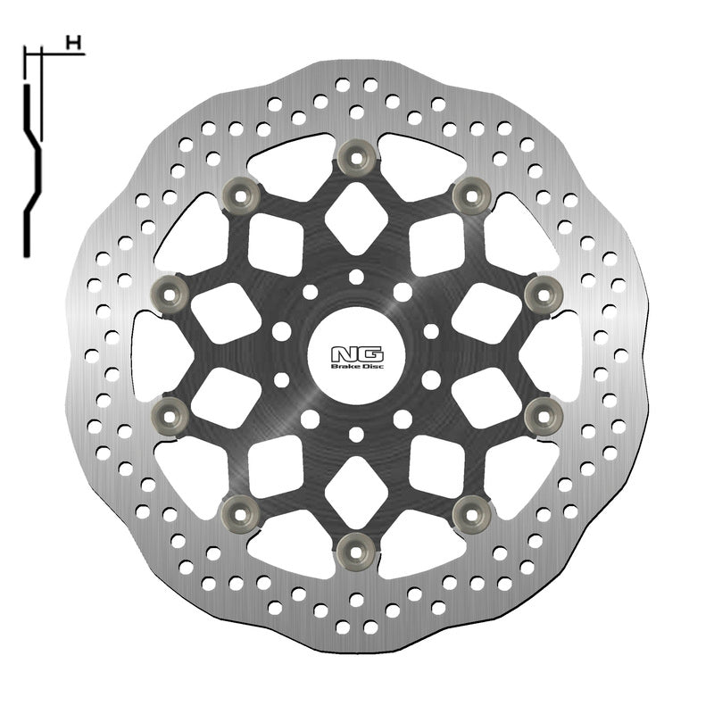 Onda de disco de freio ng 1717xg