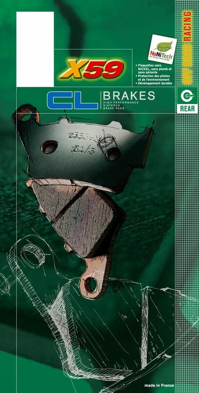 CL BRAKES Off-Road Pastilhas de travão de metal sinterizado - 1171X59 1171X59 