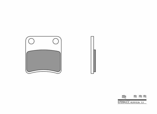 Brembo Scooter Carbon Ceramic Breai Pachots - 07092cc 07092