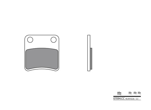 Brembo Scooter Carbon Ceramic Breai Pachots - 07094cc 07094