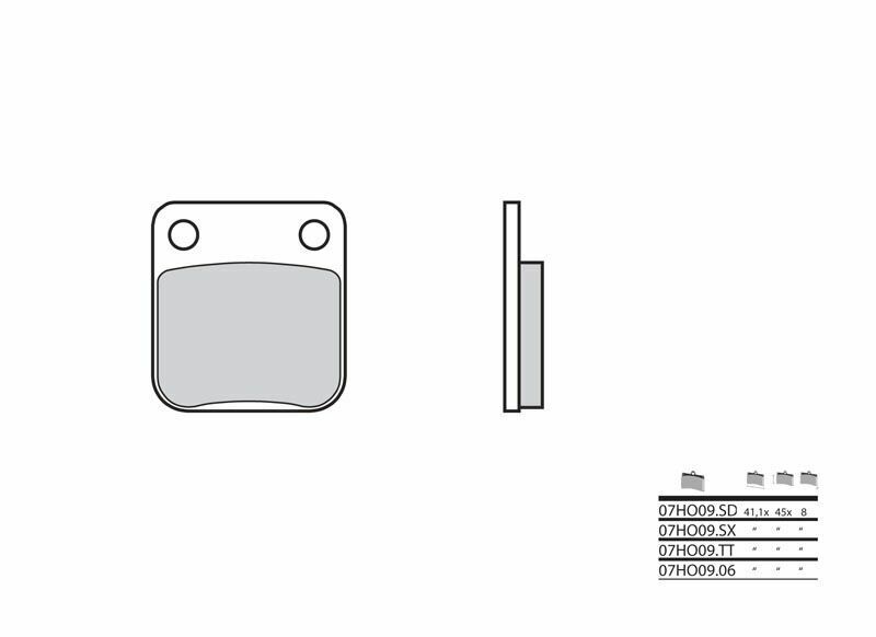 BREMBO Off-Road Sintered Metal Brake pads - 07HO09SD 07HO09SD