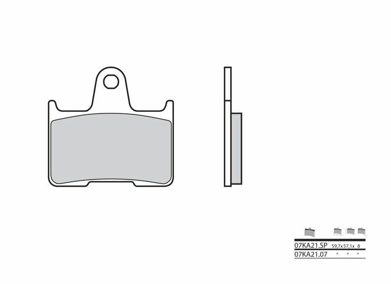 BREMBO Street Sintered Metal Brake pads - 07KA21SP 07KA21SP