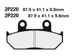 Pastilhas de travão semi-metálicas NISSIN Off-Road - 2P-220GS 2P-220GS 