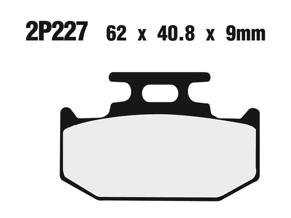 Nissin Street /Off-Road Sintered Metal Breke Pachots-227ST 2P-227ST