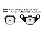 Pastilhas de travão semi-metálicas NISSIN Off-Road - 2P-237GS 2P-237GS 