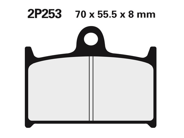 Nissin Street /Off-Road Sinterned Brake Pachots-2p-253ST 2P-253ST