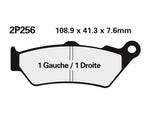 NISSIN Street Semi-Metallic Brake pads - 2P-256NS 2P-256NS