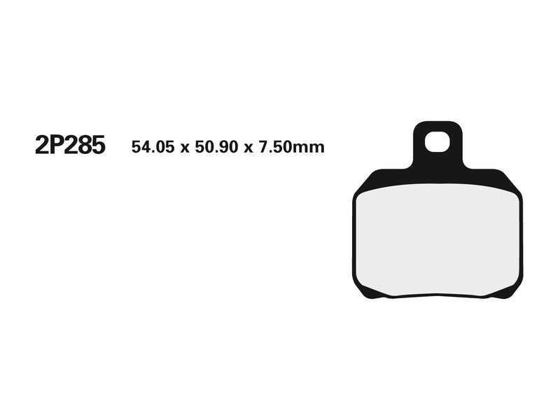 Pastilhas de travão de metal sinterizado NISSIN Street /Off-Road - 2P-285ST 2P-285ST 