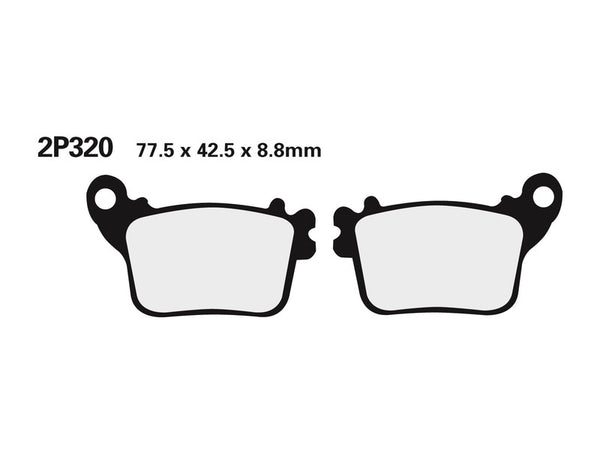 NISSIN Street / Off-Road Sintered Metal Brake pads - 2P-320ST 2P-320ST 