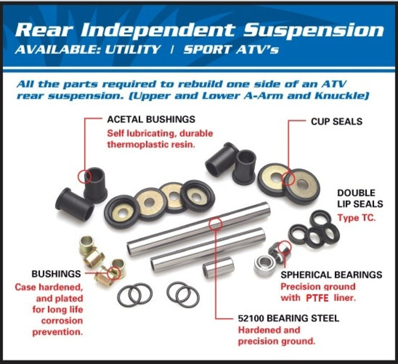 Kit de suspensão traseira independente de todas as bolas Polaris 50-1072