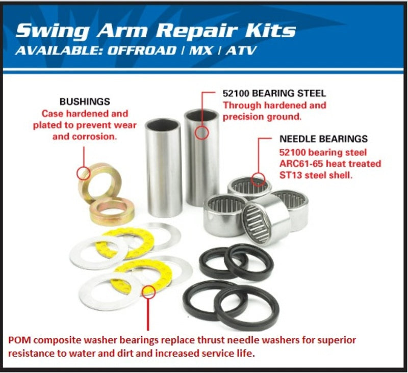 TODAS as bolas Kit de reparo do braço balanço - Yamaha 28-1075